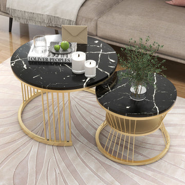 Modern Fiberboard Coffee Table – Stylish Wood-Look Center Table for Living Room or Office