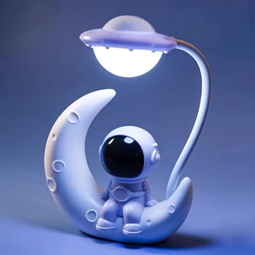Creative Moon Astronaut LED Night Light – Small Desk Lamp for Bedroom Decor & Christmas Gift